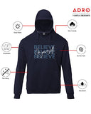 Adro Believe In Your Self Printed Hoodie/Sweatshirt For Men (H22-M-Inv-Nb_Navy_S)