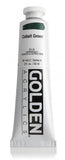 Heavy Body Acrylics by GOLDEN, Cobalt Green, 2 fl. oz. Tube, Professional Acrylic Paint, SemiOpaque