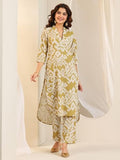 Libas Women'S Cotton Blend Kurta Sets (400535_Mustard_L)