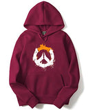 Adro Men'S Cotton Neck Hooded Sweatshirt (H-M-Pc-Mr_Maroon_L)