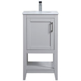 Elegant Kitchen And Bath 18 Inch Single Bathroom Vanity Cabinet - Grey