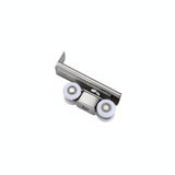 MYADDICTION Easy Glide Stainless Steel Door Roller White Wheels Sliding Door Roller Mounted Home Hardware Silver Finish, Ss 4Wh