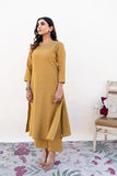 Gosriki Women'S Rayon Viscose Printed Straight Kurta With Pant & Dupatta (Purika Yellow-Vks01-Gs_M_Yellow_Medium),Yellow,,B0DWFLBVGG