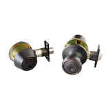 Design House 728733 Terrace 6-Way Universal Entry Door Knob and Single Cylinder Deadbolt Oil Rubbed Bronze