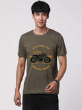 Adro Men'S Royal Bike Design Printed 100% Cotton T-Shirt - Regular Fit, Printed T-Shirts For Men (Rn24-Ryl-Ol_Olive_2Xl)