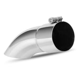 AUTOSAVER88 2.5 Inch Inlet Exhaust Tip, 2.5 Inlet 2.5 Outlet 9 Long Stainless Steel Turn Down Tailpipe Tip, Chrome-Plated Turndo