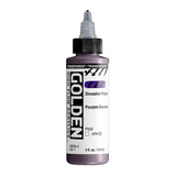 GOLDEN High Flow Acrylics, Transparent Dioxazine Purple, 4 fl. oz. / 118 ml Bottle