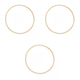 ATORSE 3 Piece Embroidery Hoop Wooden Round Bamboo Cross Stitch Art Craft