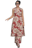 Gosriki Women'S Rayon Viscose A-Line Printed Kurta With Palazzo (Aadat Red-Gs_Xxl_Red_Xx-Large),Red,2,B0F491R7JL