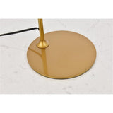 Living District Leroy 1-Light Modern Metal Table Lamp In Brass
