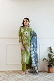 Anni Designer Women'S Rayon Viscose Printed Straight Kurta With Pant & Dupatta (Panuja Green_M_Green_Medium),Green,M,Rayon Viscose,Regular,