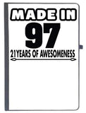 Udnag Ruled Notebook Diary Awesomeness | Made In 98, [A5 80Pages 80Gsm]