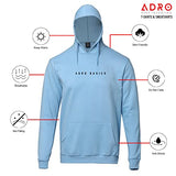 Adro Men'S Cotton Neck Hooded Sweatshirt (H22-M-Ar2-Sk_Skyblue_M)