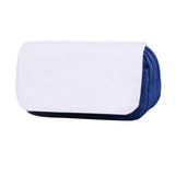 Chashaobo 2 PCS Sublimation Printable Blank Pencil Case Pen Bag Customizable Cosmetic Bag with Zipper DIY Custom Blank Makeup Ba