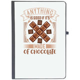 Udnag Ruled Notebook Diary Chocolate | Anything Is Good If ItS Made Of Chocolate, [A5 80Pages 80Gsm]