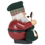 Alexander Taron Christian Ulbricht Decorative Rolly Polly Santa Smoker - 6.5' H X 5.75' W X 4.25' D