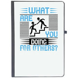 Udnag Ruled Notebook Diary Volunteers | What Are You Doing For Others, [A5 80Pages 80Gsm]