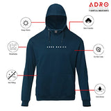 Adro Men'S Cotton Neck Hooded Sweatshirt (H22-M-Ar2-Sb_Teal_2Xl)
