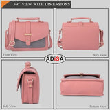 Adisa Women'S Sling Bag (Gr-Pink),Gr-Pink,,B0D2V72PGW