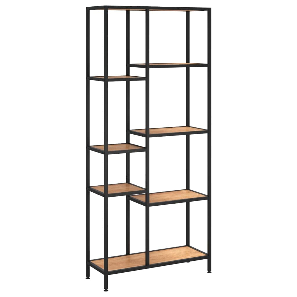 Book Shelf 80X30X180 Cm Steel And Engineered Wood