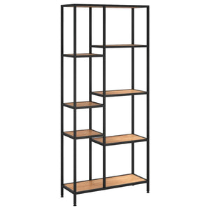 Book Shelf 80X30X180 Cm Steel And Engineered Wood