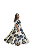 Wedani Long Dress For Women,WHITE 8,2XL
