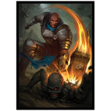 Fantasy North - Smite Evil - 100 Smooth Matte TCG Trading Card Sleeves - Fits Magic MTG Commander Pokemon and Other Card Games -
