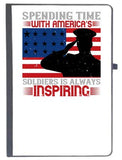 Udnag Ruled Notebook Diary Soldier | 01.Spending Time With AmericaS (1), [A5 80Pages 80Gsm]