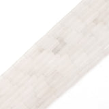 BEADIA Natural White Quartz Tube Beads Cylinder 4x13mm 38cm/Strand Stone Beads for Jewelry Making