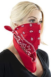 Paropkar Bandanas MultiPurpose Party Outdoor Favor Scarf Headband Handkerchiefs For Unisex Women Men Boy Girls (Red)