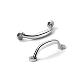 CABDM 10 Pack 3 inch Hole Center Polished Chrome Cabinet Pulls - Heavy Duty Solid Drawer Hardware Handles Kitchen Vanity Bathroo