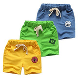 Kyda Kids 100% Cotton Printed Shorts For Boys And Girls - Regular Fit Multicolor (Pack Of 3) (9-10 Yrs)