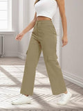 Toplot Cotton Multi-Pocket Cargo Pant For Women (Straight-Cargo-5191-Gold-34) Brown,Brown,34,B0D5VG4S7Z