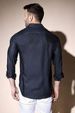 Dhruvi Trendz Mens Cotton Blend Men'S Casual Shirt Regular Fit Western (Dt-Ms-6022_Black_S)