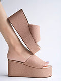 Shoetopia Embellished Shimmer Detailed Pink Platform Heels For Women & Girls /Uk6,Pink,6,B0C3RM1813