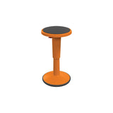 MooreCo 17-24 Plastic Hierarchy Height Adjustable Grow Tall Stool in Orange