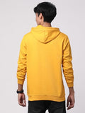 Adro Mens Cotton Solid Hoodie Sweatshirts (H23-Pln-Mu_Mustard_S)