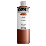 GOLDEN Fluid Acrylics, Azo Gold, 16 fl. oz. Bottle, Professional Acrylic Paint, Transparent