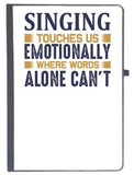 Udnag Ruled Notebook Diary Singing | Singing Touches, [A5 80Pages 80Gsm]