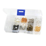 ATORSE 2xEarring Making Supplies Kit with Earring Hooks Earring Backs Earrings Posts