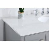 Elegant Kitchen And Bath 48 Inch Single Bathroom Vanity Cabinet - Gray