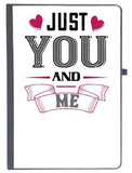 Udnag Ruled Notebook Diary Love | Just You And Me, [A5 80Pages 80Gsm]