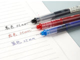 like it 0.5mm Roller Pen Black/Red/blue Color ink Straight Premium Large Capacity Blue Color Ink Liquid Gel Pens for Smooth Writ