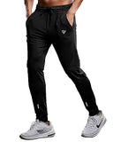 Eyebogler Mens Regular Fit Full Elastic Track Pant Black-Cement Grey,Black-Cement GreyApparel,32