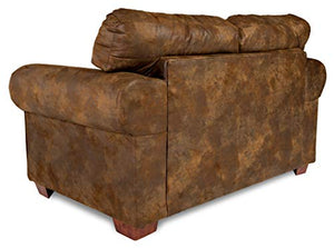 American Furniture Classics Model Angler'S Cove Loveseat, Brown