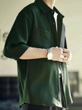 Dhruvi Trendz Mens Polly Cotton Men'S Casual Shirt Regular Fit Casual (Dt-Ms-6138_Green_M)