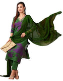 Gosriki Women'S Cotton Blend Straight Printed Kurta With Pant & Dupatta (Protin-Green-Nv-Gs_S_Green_Small),Green,,B0D5VKWL9X
