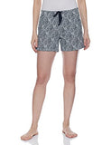 Enamor Essentials Womens Mid Rise Relaxed Fit Thigh Length Breathable Pure Cotton Shorts With 2 Side Pockets - E062-(E062_Stroke