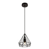 Living District Jago 1-Light Transitional Metal Pendant In Black Finish