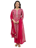 Libas Women'S Viscose Rayon Kurta Set (400267I_Pink_L)
